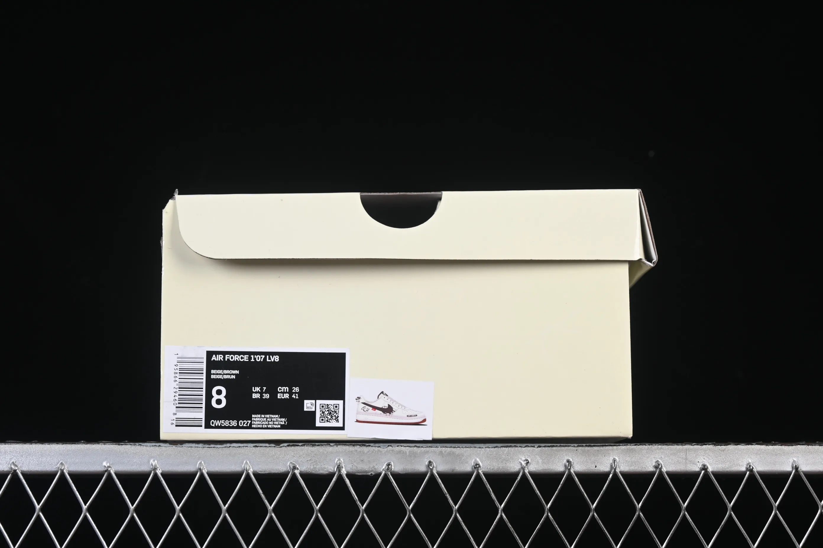 All categories Nk Air Force 1 Air Force series Nk Air Force 1 Low Air Force low-top Nike Air Force 1'07 Low joint love rice black raw rubber Air Force 1 low-top casual sneakers QW5836-027